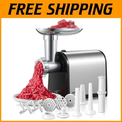 Molinillo de carne eléctrico y embutido de salchichas de 3200 W - Esencial de cocina de alta resistencia Foto 1 de 4
