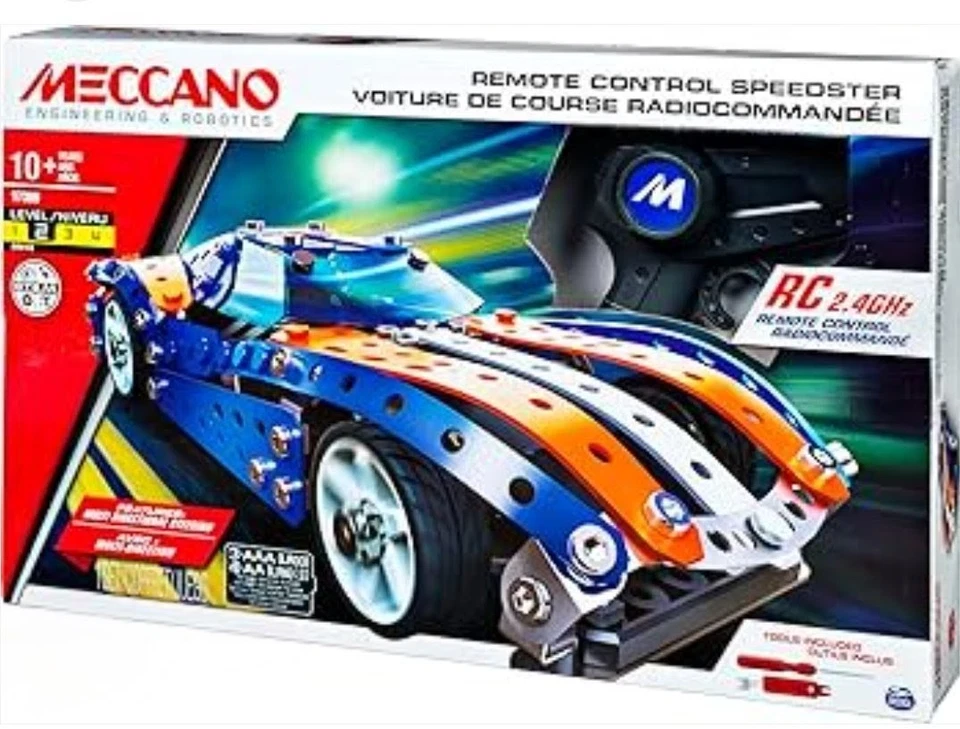 Meccano Erector, Control Remoto Speedster Modelo Vehículo Conjunto de Construcción Foto 1 de 4