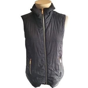Kenneth Cole Reaction Black Quilted Full Zip Vest Sz S - Picture 1 of 5