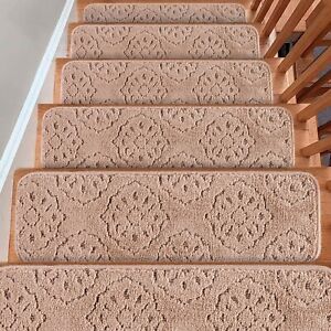 Stair Treads - Anti-Slip Carpet Strips for Indoor Stairs, Pack of 7/10/15