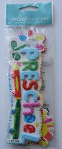 Jolee's Boutique Pre School Scrapbook Sticker Sheet - Picture 1 of 1
