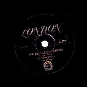 SUPERSONICS 78 NEW GUITAR BOOGIE SHUFFLE / SHEIK OF ARABY UK GOLD LONDON 1197 E- - Imagen 1 de 2