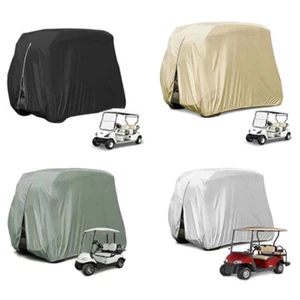 Waterproof Golf Cart Cover 4 Passenger for YAMAHA EZGO Club Car Cart Enclosure - Picture 1 of 27