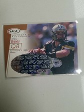 2001 sage autographs bronze #a8 DREW BREES auto ROOKIE AUTO card 39/500