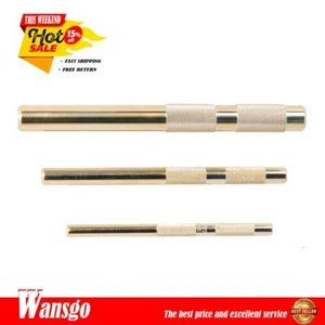Wansgo 3 Pcs Brass Drift Punch Set 3/8" to 3/4" Replace For 61360 - Picture 1 of 8
