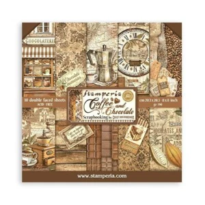 Stamperia Café y Chocolate 10 Diseños Hojas Doble Cara Libre de Ácido SBBS93 - Imagen 1 de 1