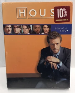 NEW - HOUSE MD M.D. Complete Season Two 2 DVD HUGH LAURIE Free Shipping Sealed - Foto 1 di 3