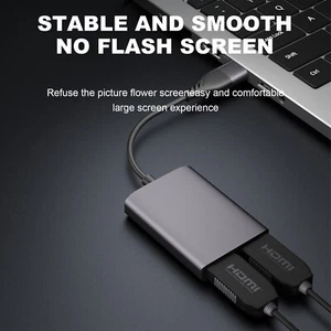 Type C/USB3.0 to Dual HDMI Adapter 1080P 60Hz Extend 2 Different Screen Hub #4 - Photo 1/14