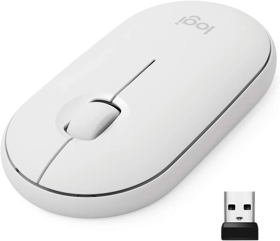 Logitech Pebble M350 Wireless Optical Mouse - Dual connectivity -Mac PC Chome OS - Image 1 of 1