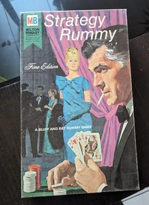 Milton Bradley Vintage Strategy Rummy Fine Edition Game 1968 - Bild 1 von 2