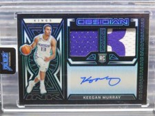 2022-23 Obsidian Keegan Murray Electric Etch Blue Rookie Patch Auto RC #07/16