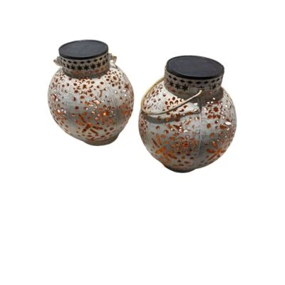 Linterna LED Solar Exterior Negra Impermeable Luz Colgante Foto 1 de 4