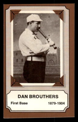 Parches oficiales Fleer 1975 Grandes Ligas #6 Dan Brouthers Pioneros del béisbol Foto 1 de 2