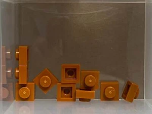LEGO Parts - Dark Orange Plate 1 x 1 - No 3024 - QTY 10 - Picture 1 of 1