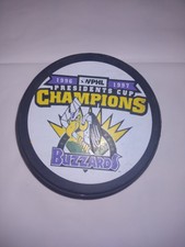 Vintage El Paso Buzzards 1996-97 WPHL Presidents Cup Hockey Pucks