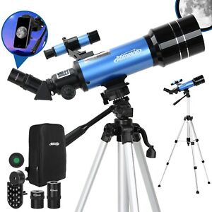 40070 Astronomy Telescope with Phone Adapter Backpack Tripod for Kids Beginners