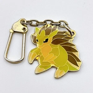 Pokemon Sandslash Metal Keychain Vintage Style Anime Key Ring Japan Rare - Picture 1 of 6
