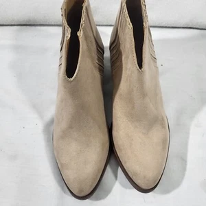 Qupid Prenton Taupe Suede Ankle Boots New Sz 6 - Picture 1 of 6