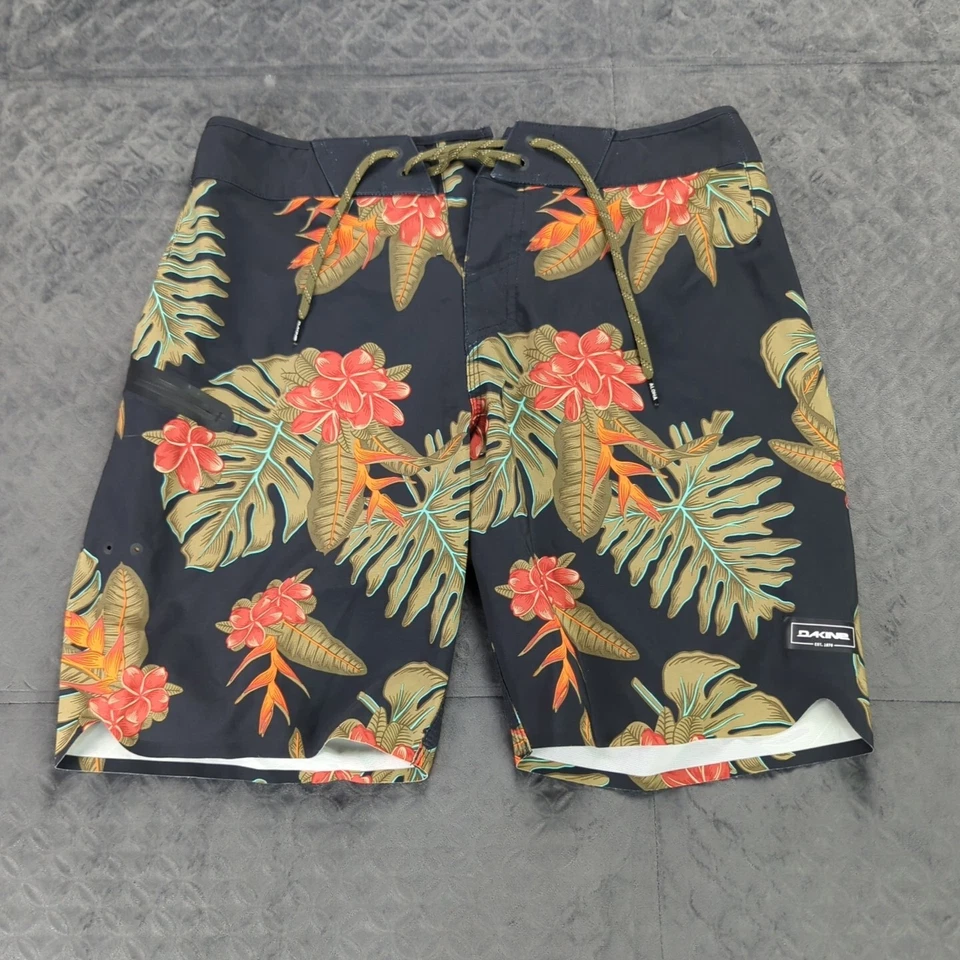 Bañador Dakine Board Shorts Florales 9" Entrepierna Surf Agua Cordón Hombres 30 Foto 1 de 4