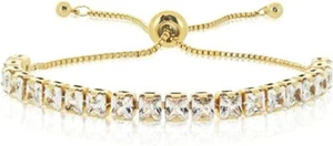 TENNIS BRACELET FOR WOMEN LUXURIOUS CUBIC ZIRCONIA BRACELET WITH UNIVERSAL SIZE - Picture 1 of 6
