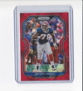 BRUCE SMITH 2020 PANINI PRIZM FOOTBALL RED ICE PRIZM PARALLEL CARD-SHIPS FREE - Picture 1 of 24