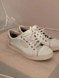 Sneakers basse Dolce & Gabbana London in pelle bianca 8 - Foto 1 di 9