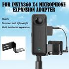 For Insta360 X4 Camera Acces Microphone Metal Expansion Mount Holder+Cable~ T0Z1