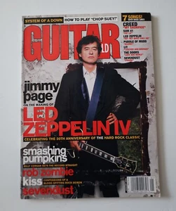 Guitar World Magazine January 2002 Jimmy Page Led Zeppelin Zombie/Page Poster - Picture 1 of 5
