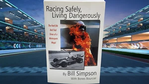 SIGNED by Bill Simpson Racing Safely Living Dangerously Book Indy Nascar - Picture 1 of 11