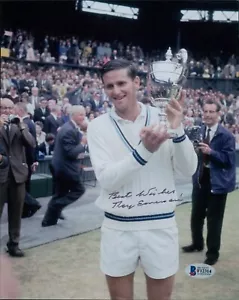 Roy Emerson Tennis Star Signed 8x10 Matte Photo Beckett Authenticated - Picture 1 of 2