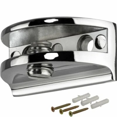 Fascio di Vetro Piano Metallo Supporto Mensola Klemm-Träger da Parete 4-10 - Immagine 1 di 4