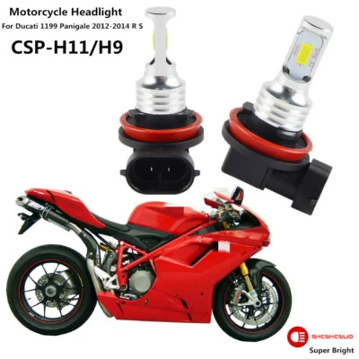 H11 H8 H9 LED Headlight Bulb For Ducati 1098 1198 848 899 EVO 1199 Panigale R S - Image 1 of 4
