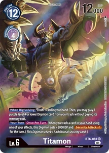 Digimon TCG Double Diamond | Titamon BT6-081 | Alternate Art Super Rare NM - MT - Picture 1 of 2