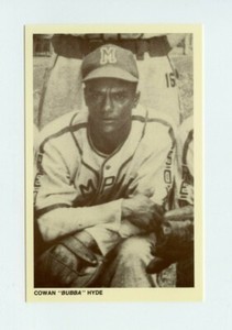 #TN233254 COWAN BUBBA HYDE Limited Edition Negro League Baseball Card