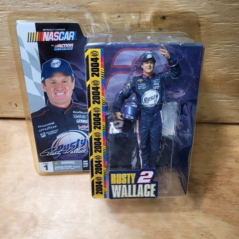Rusty Wallace NASCAR Action Figure McFarlane 2004 NEW Cover