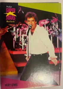 Huey Lewis, ProSet Super Stars (Card #63) MusiCards, 1991. - Picture 1 of 2