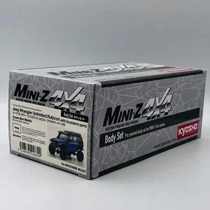 Kyosho Mini-z 4X4 JeepⓇ Wrangler Unlimited Rubicon w/acc. Ocean Blue Metallic MX - Picture 1 of 3
