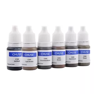 CHUSE Permanent Makeup Pigment Tattoo Ink For Eyebrow Microblading Machine Inks - Picture 1 of 25