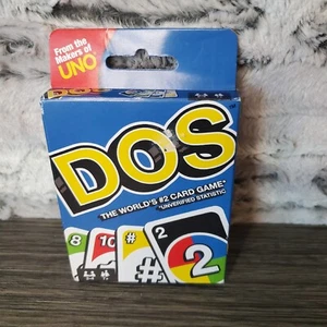NUEVO Juego de Cartas Mattel DOS de Makers of UNO 2-4 Jugadores Edades 7+, Caja Dañada - Imagen 1 de 5
