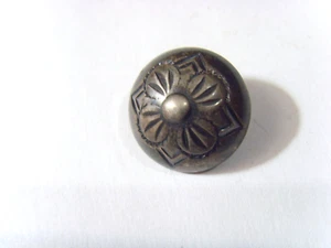 scarce antique Denmark sterling silver dome collector button cross motif 51752 - Picture 1 of 5