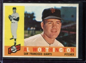 1960 Topps Baseball # 268 Al Worthington (EX-MT) Excellent to Mint - Picture 1 of 2