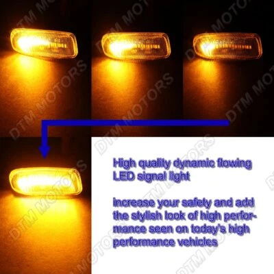 For Jeep Grand Cherokee/Patriot/Compass Smoke Lens Dynamic LED Side Marker Light - Image 1 of 4