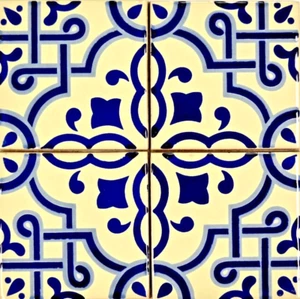El Misterio (Das Geheimnis) Handgefertigte Talavera Kachel Untersetzer Halter 2 Stück - Bild 1 von 6