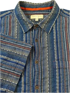 Vintage 1990s Territory Ahead 100% Cotton Striped Shirt Men XXLT Single Stitch - Picture 1 of 14