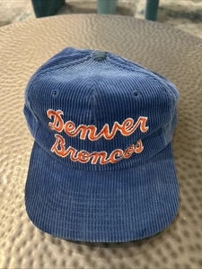 Vintage 90er Starter Denver Broncos Cord Snapback Mütze NFL Eastport - Bild 1 von 6