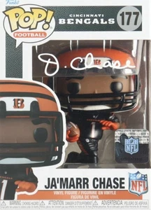 Ja'Marr Chase Signed Bengals #177 Funko Pop! Vinyl Figure BECKETT SEE PICS - Picture 1 of 7