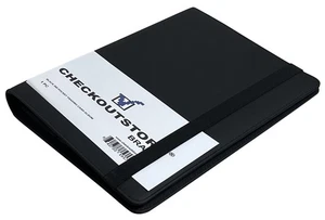 2 Black Leather Album /w 9 Pocket Trading Card Page Protectors (Holds 360) - Bild 1 von 6