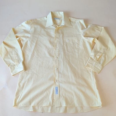 Men's Christian Dior Chemise Butter Yellow Long Sleeve Button Down 15.5 32-33 - Image 1 of 4