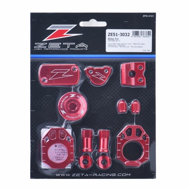 Kit Billet Zeta rojo #ZE51-3032 para Honda CRF450R/CRF450RX 2017-2020 Foto 1 de 1