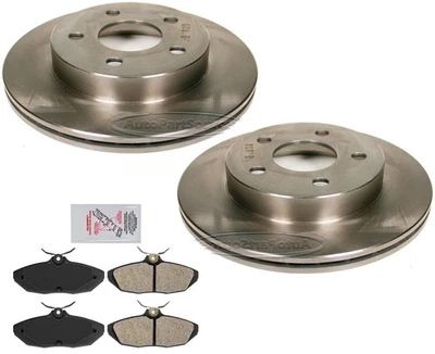 Rotores de freno de disco trasero y pastillas de freno semi metálicas para Ford Thunderbird 93-97 Foto 1 de 4